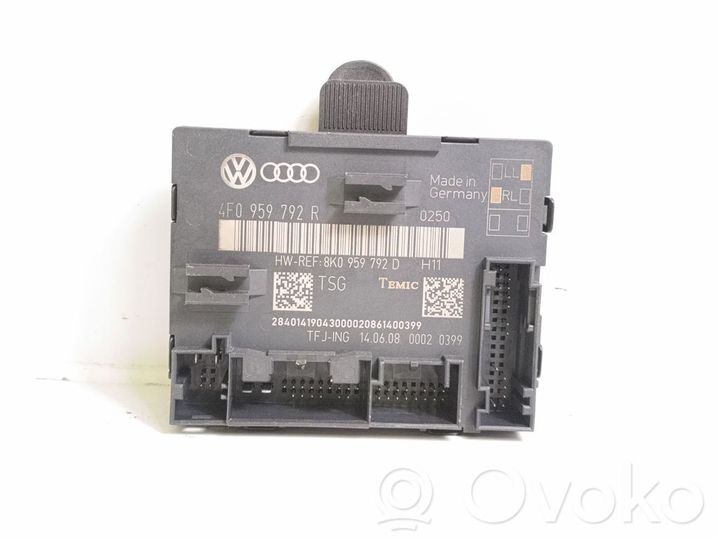 Unité de commande module de porte   4F0959792R,8K0959792D
