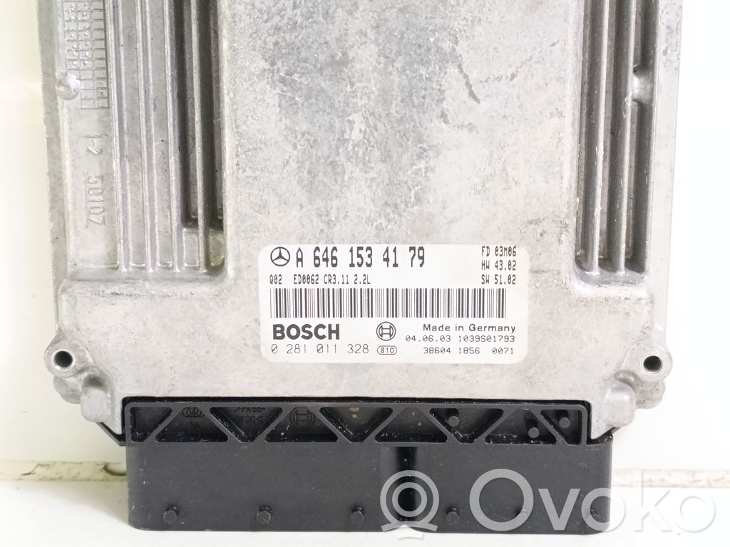 Engine control unit/module   A6461534179,0281011328