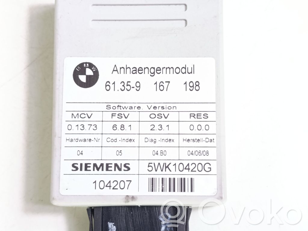 BMW 5 E60 E61 Unitate/modul de comandă remorcă cu bară de tractare 