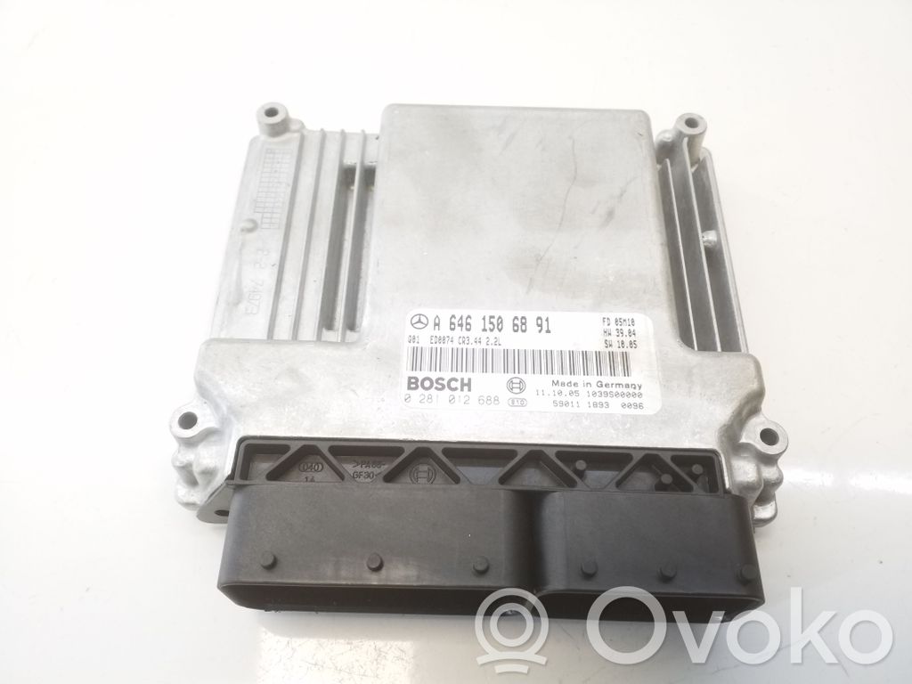 Sterownik / Moduł ECU   A6461506891,0281012688