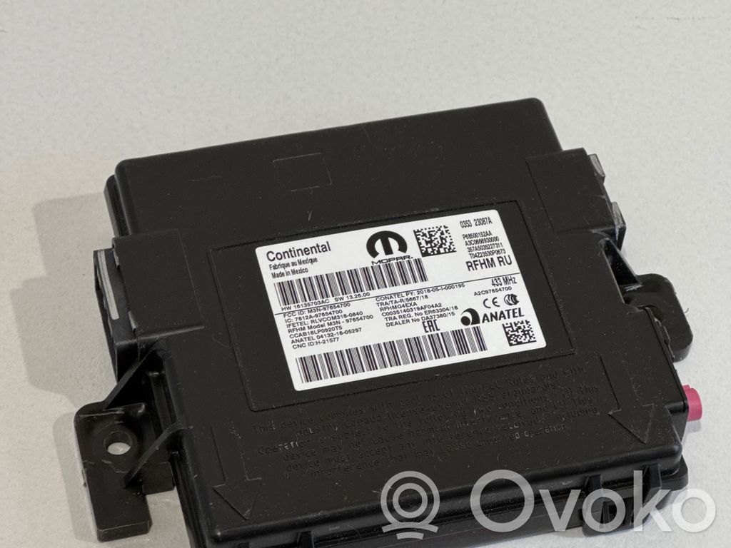 Chrysler Pacifica Keyless (KESSY) go control unit/module 