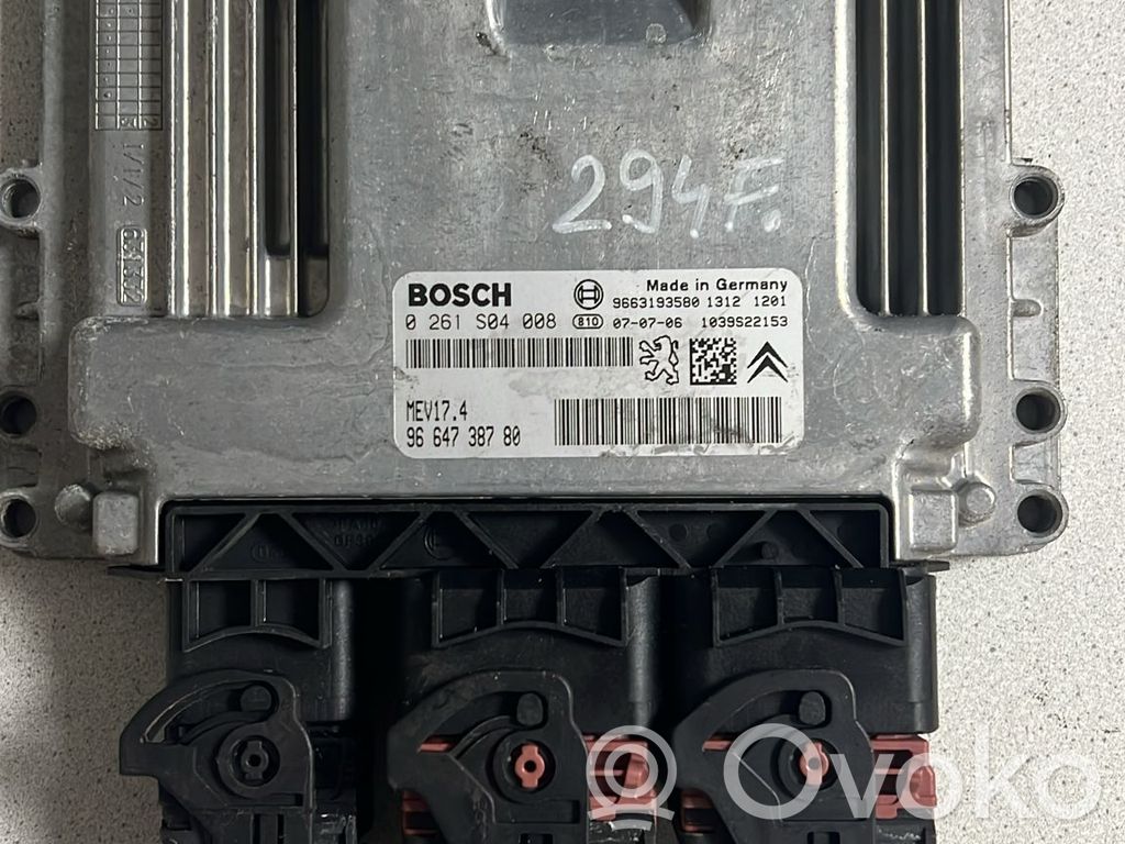 Engine control unit/module ECU   9664738780,5FW