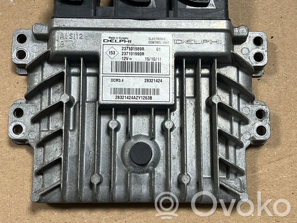 Engine control unit/module ECU   237101989R,237101990R,K9K770