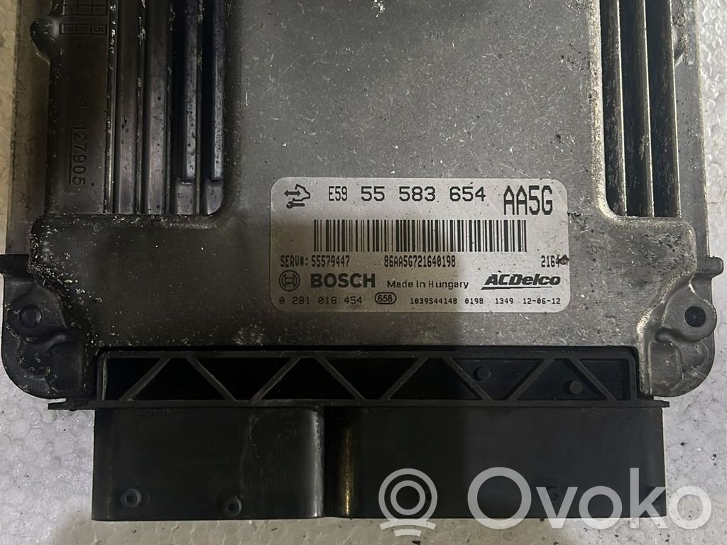 Engine control unit/module ECU   0281018454,55583654,A13DTE