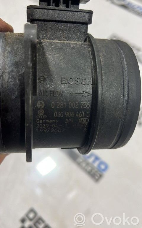 Volkswagen PASSAT B6 Caudalímetro de flujo del aire 