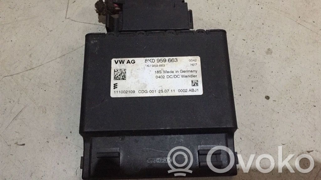 Audi A4 S4 B8 8K Battery control module 