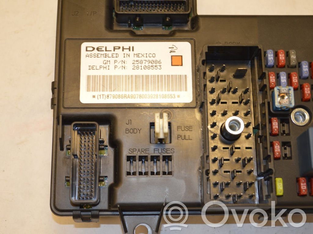 Central body control module   25879086,59101553,28108553