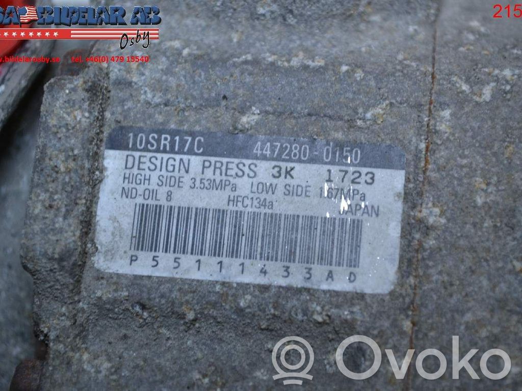 Air conditioning (A/C) compressor (pump)