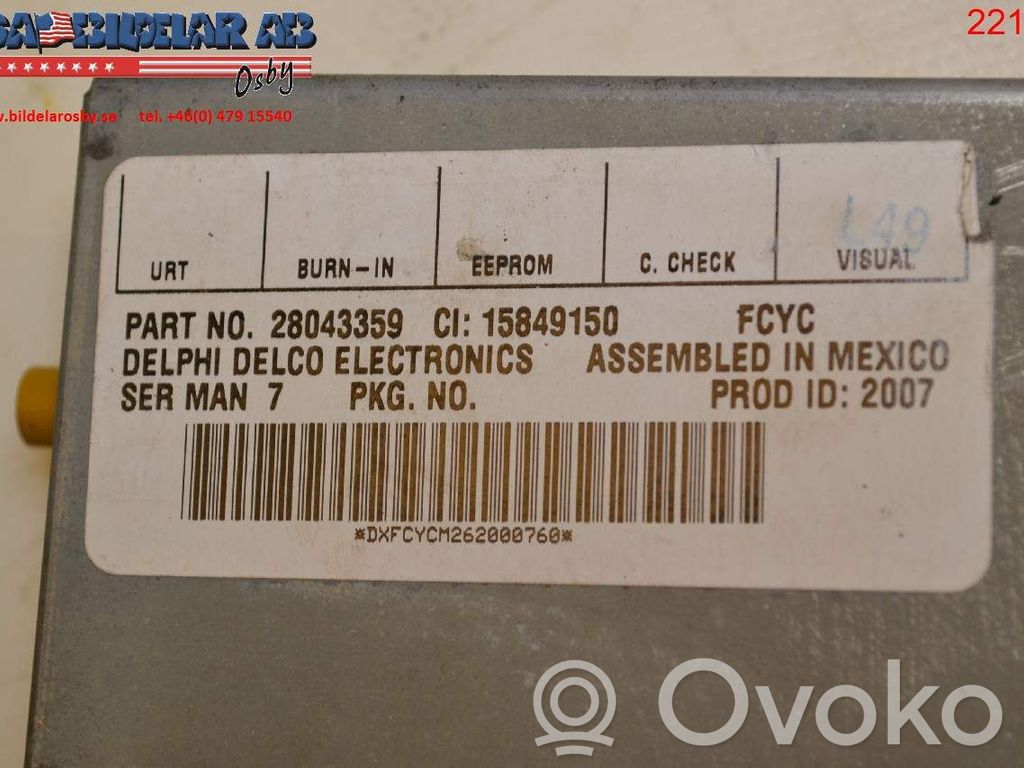 Chevrolet Avalanche Autres unités de commande / modules 