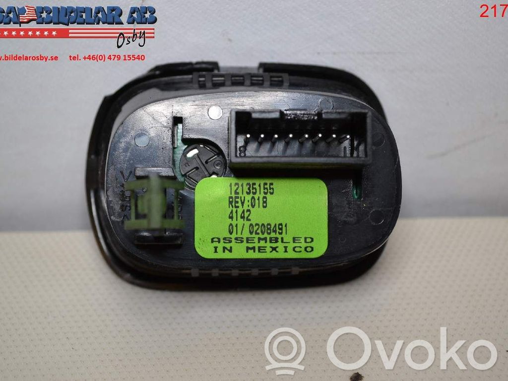 Chevrolet Corvette Tailgate/boot open switch button 