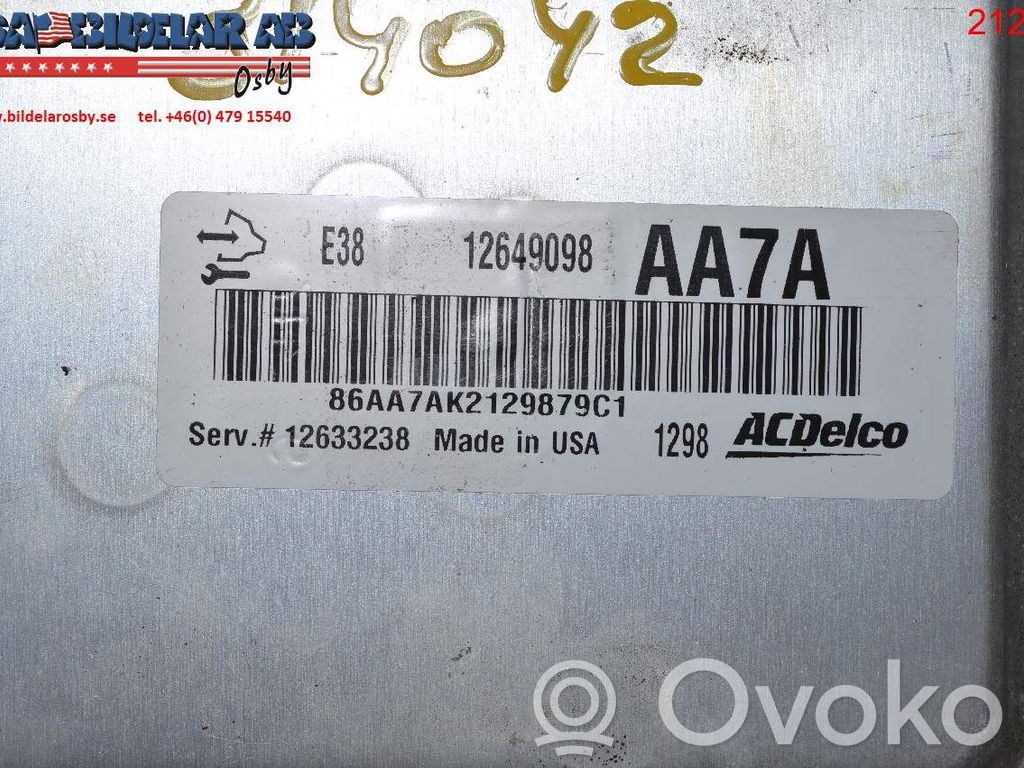 Chevrolet Camaro Injection control unit/module 