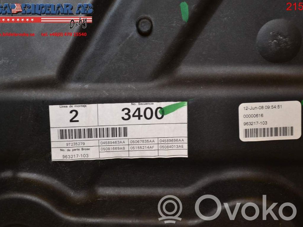 Dodge Journey Elektryczny podnośnik szyby drzwi tylnych 