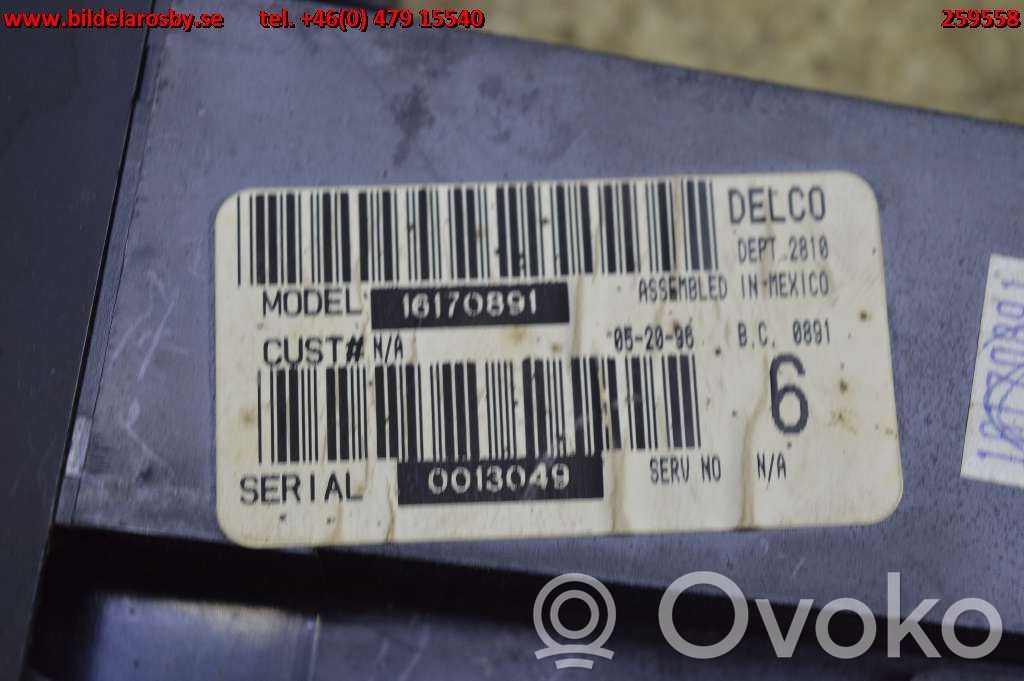Chevrolet Corvette Climate control unit 