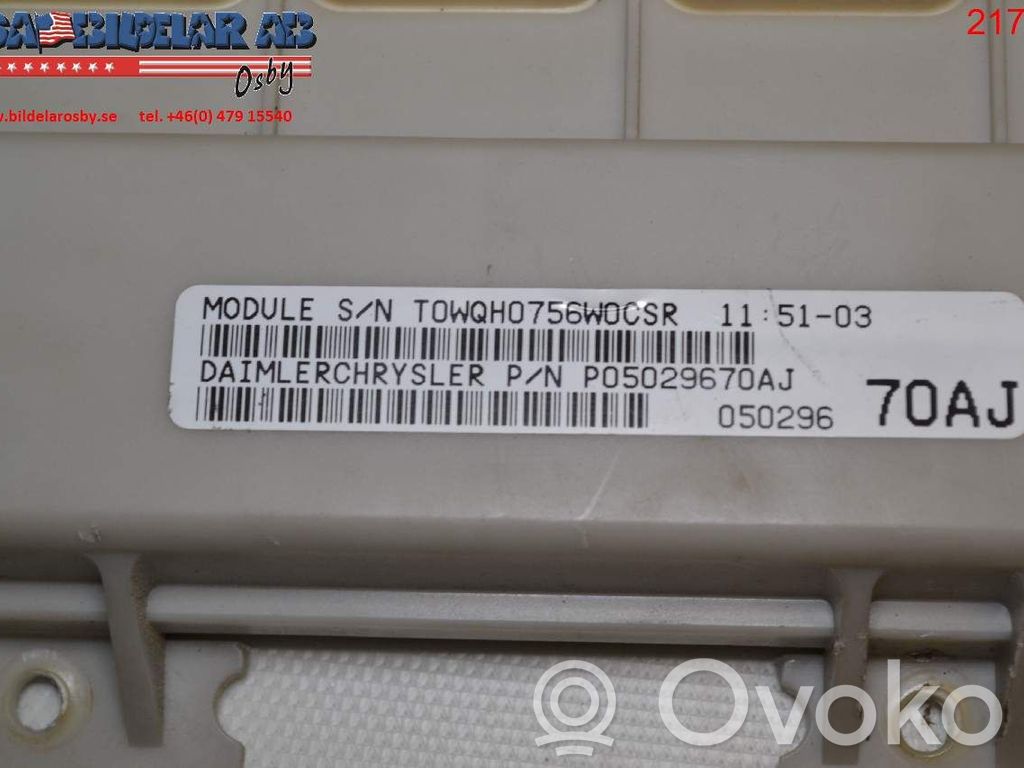 Central body control module   59103653,5029670AJ