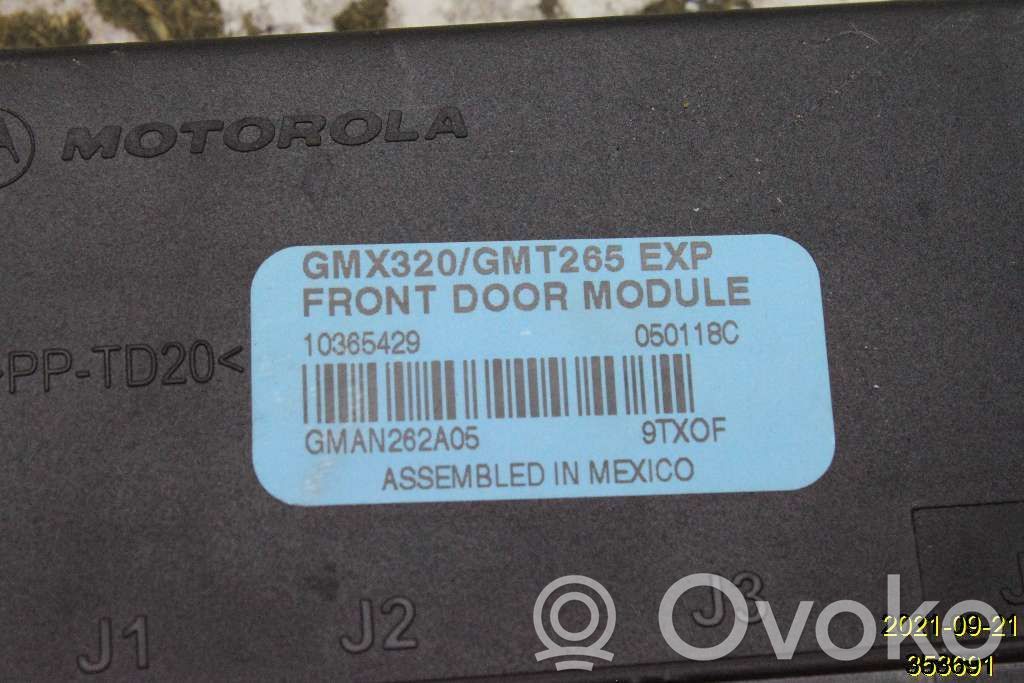 Unité de commande module de porte   10365429,59107123,10365429