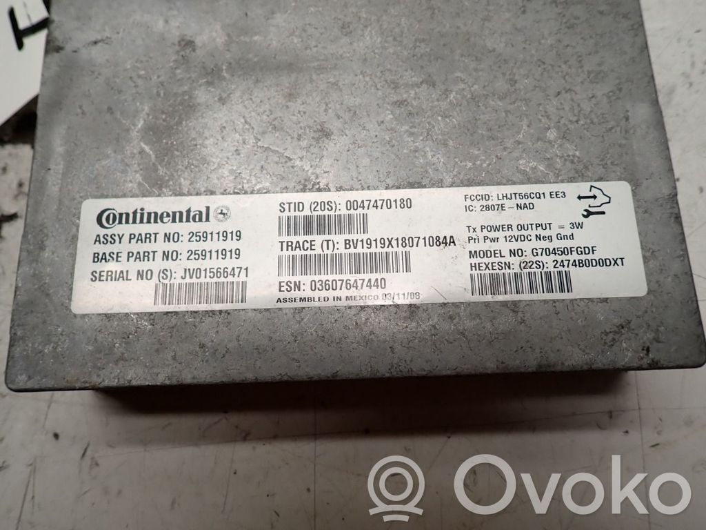 Chevrolet Tahoe Autres unités de commande / modules 