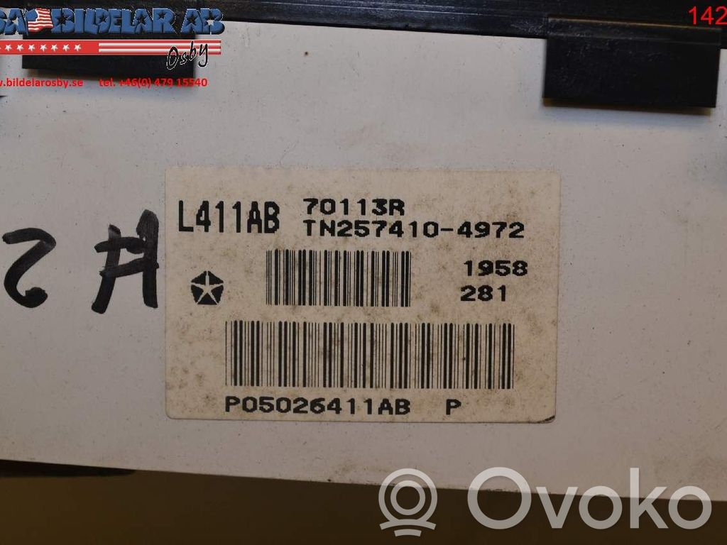 Chrysler 300M Speedometer (instrument cluster) 