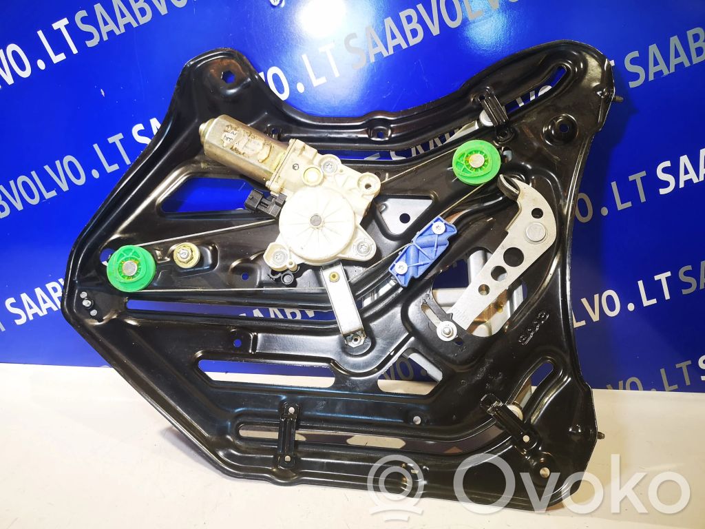 Saab 9-3 Ver1 Regulador de puerta delantera con motor 