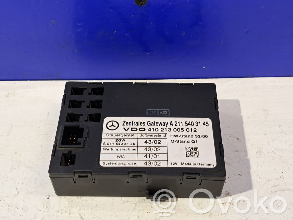 Gateway control module   A2115403145,410213005012