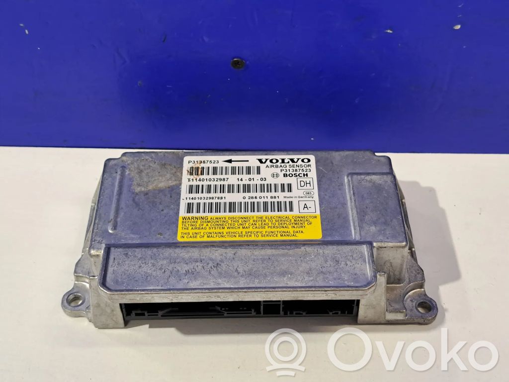 Volvo S60 Airbag control unit/module 