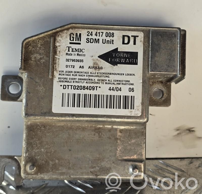 Opel Corsa C Airbag control unit/module 