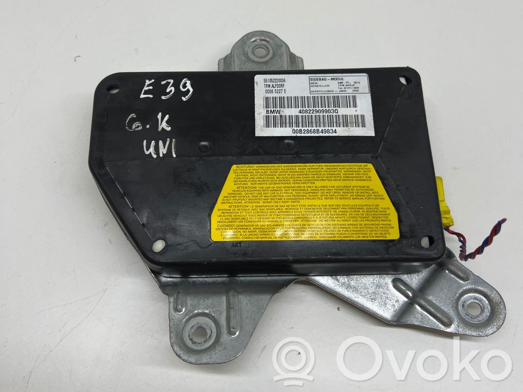 BMW 5 E39 Takaoven turvatyyny 