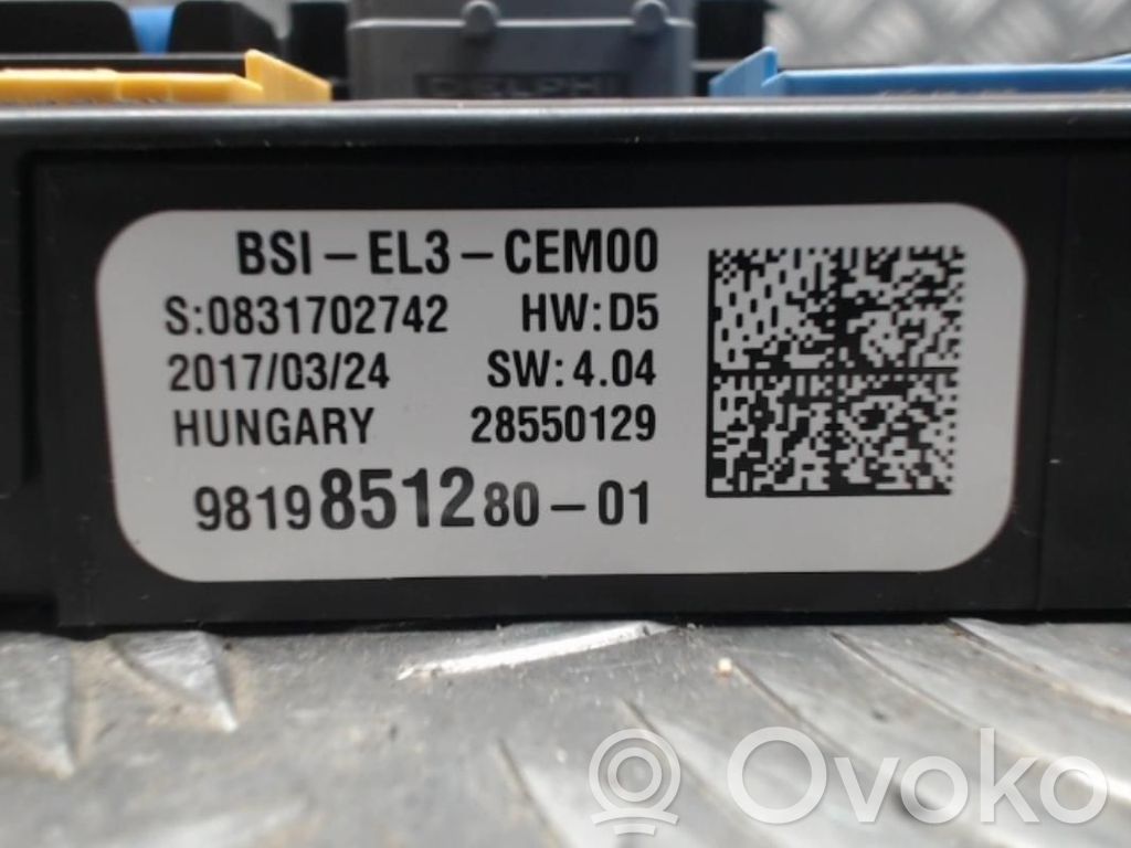 Citroen C3 Engine ECU kit and lock set 