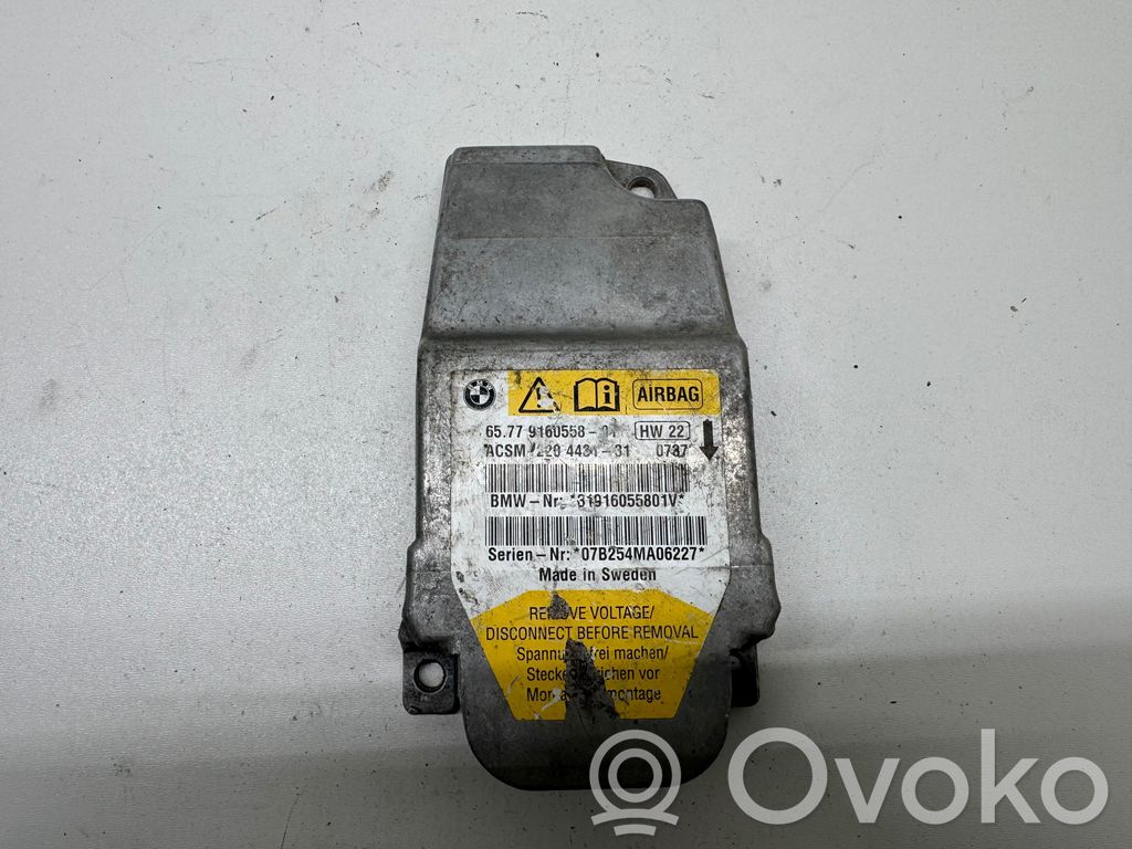 Module de contrôle airbag   9160558,31916055801V,2204431