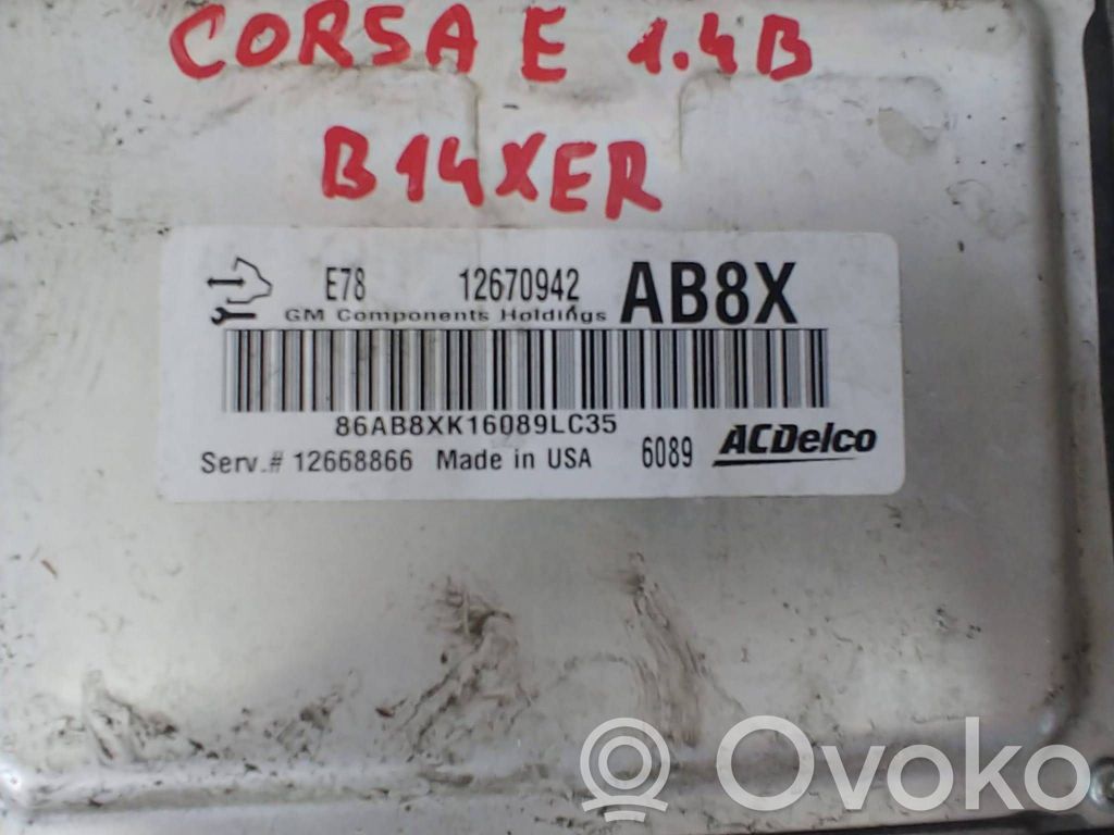 Opel Corsa E Engine control unit/module 