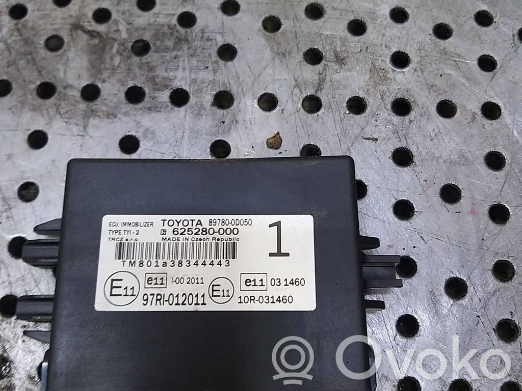Toyota Yaris Unitate/modul comandă imobilizator 