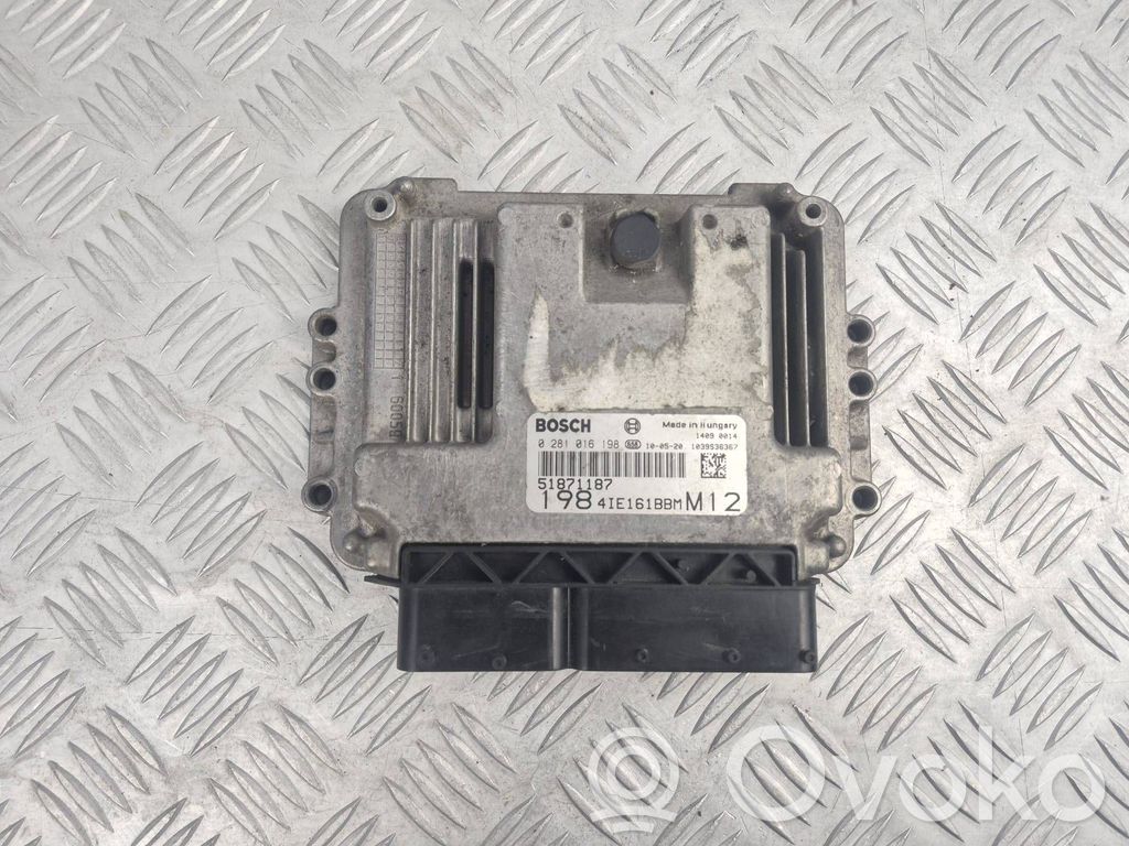 Engine control unit/module   0281016198,51871187,4LE161BBM