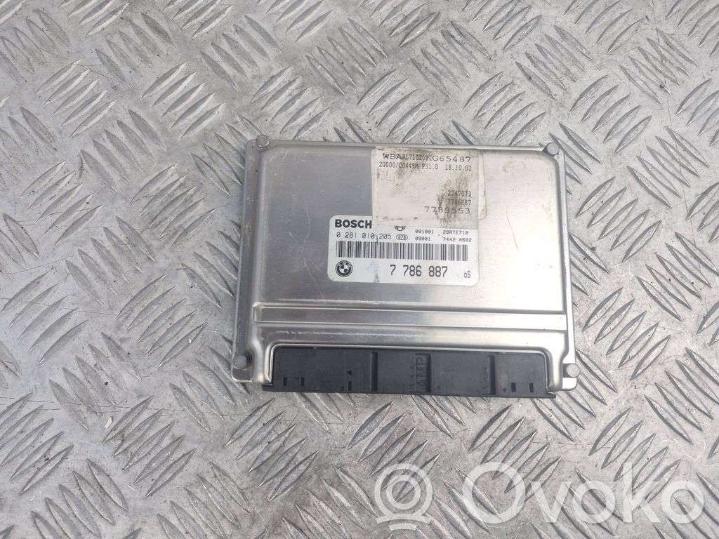 Engine control unit/module   7786887,0281010205