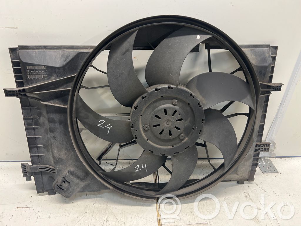 Mercedes-Benz C W203 Elektryczny wentylator chłodnicy 