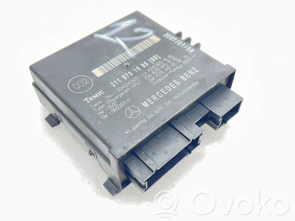 Mercedes-Benz E W211 Tailgate/trunk control unit/module 