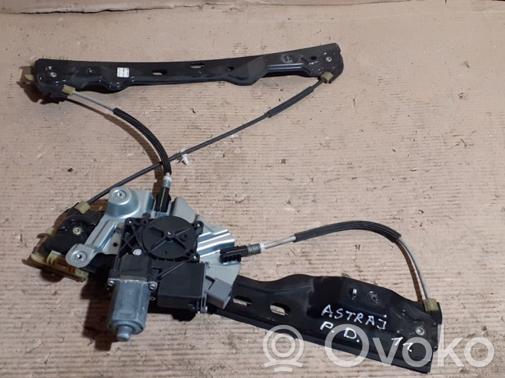 Opel Astra J Front door window regulator with motor 