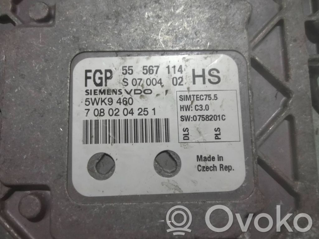 Engine control unit/module   55567114,5WK9460,7080204251
