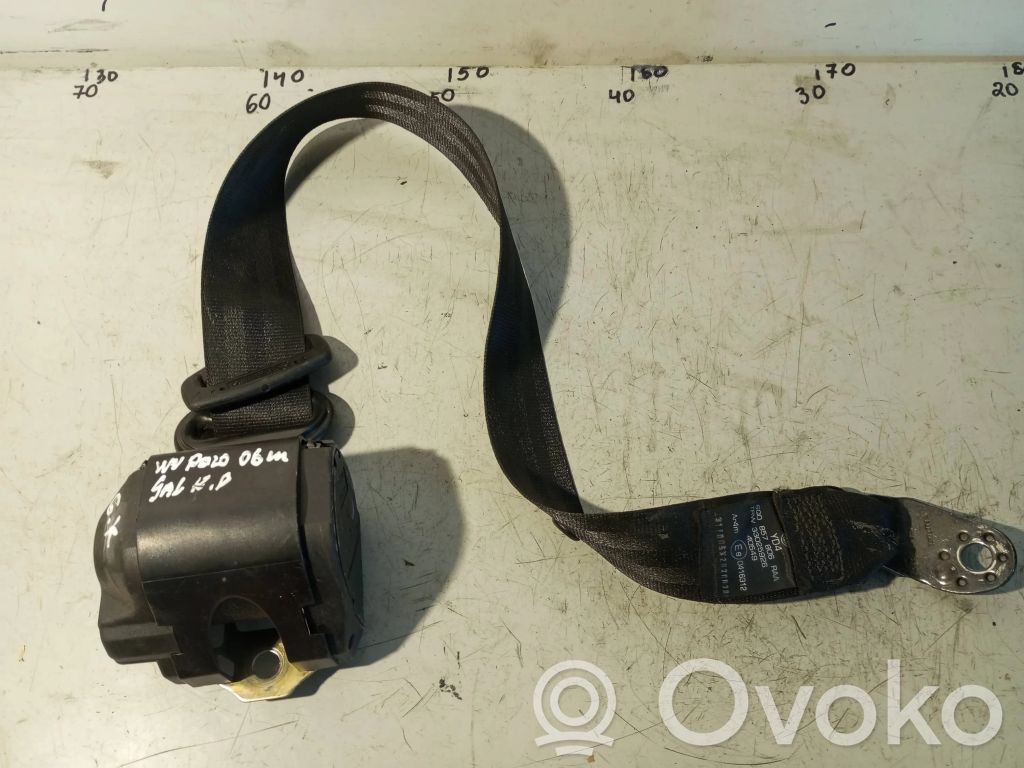 Volkswagen Polo IV 9N3 Cintura di sicurezza posteriore 