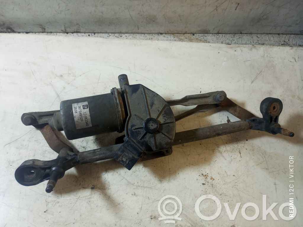 Opel Corsa D Front wiper linkage and motor 