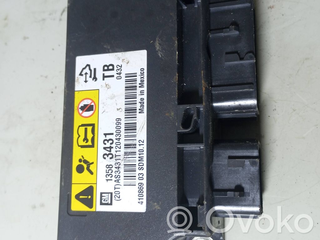 Sterownik / Moduł Airbag   13583431,AS3431T12043009,4108690