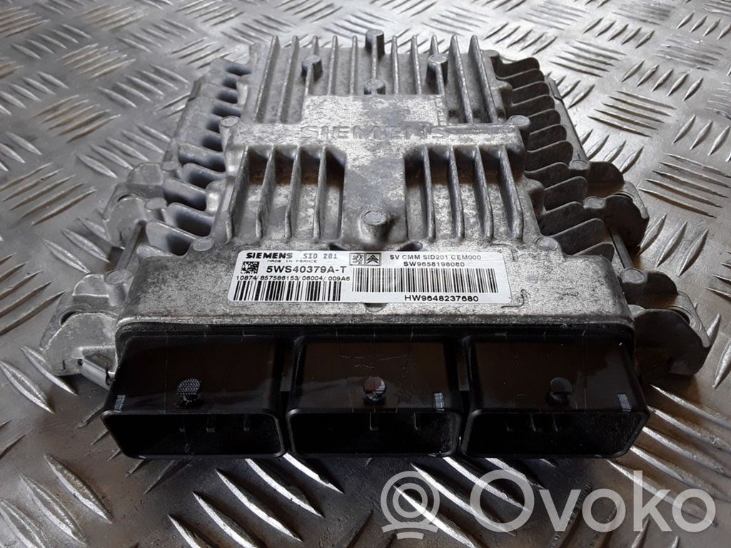 Engine control unit/module   5WS40379A,HW9648237680,SW9658198080