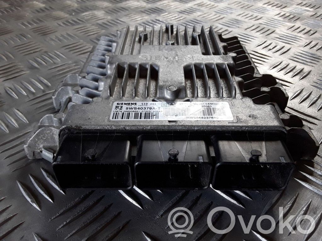 Engine control unit/module   5WS40379AT,HW9648237680,SW9658198080
