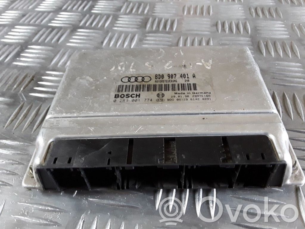 Engine control unit/module   8D0907401A,0281001774,28RTE166