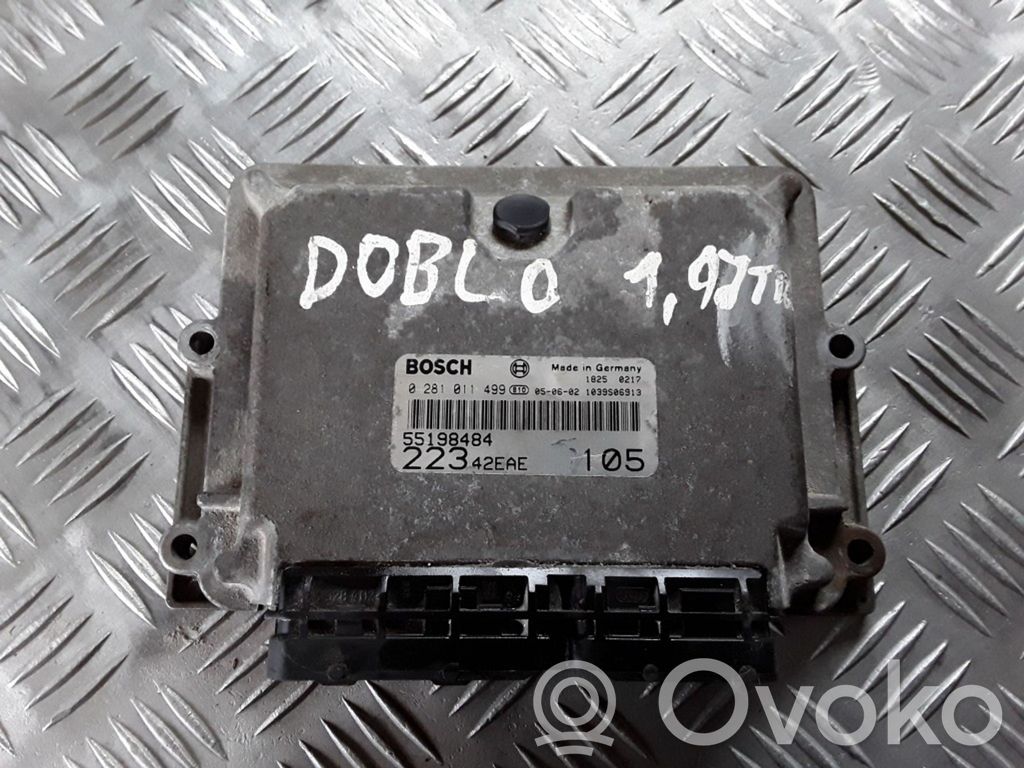 Engine control unit/module   0281011499,55198484,1039S06913