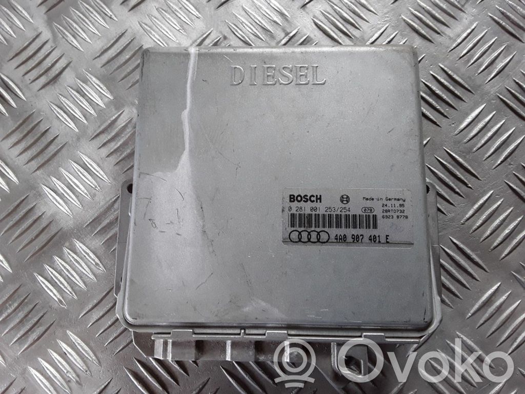 Engine control unit/module   0281001253254,4A0907401E,28RTD732