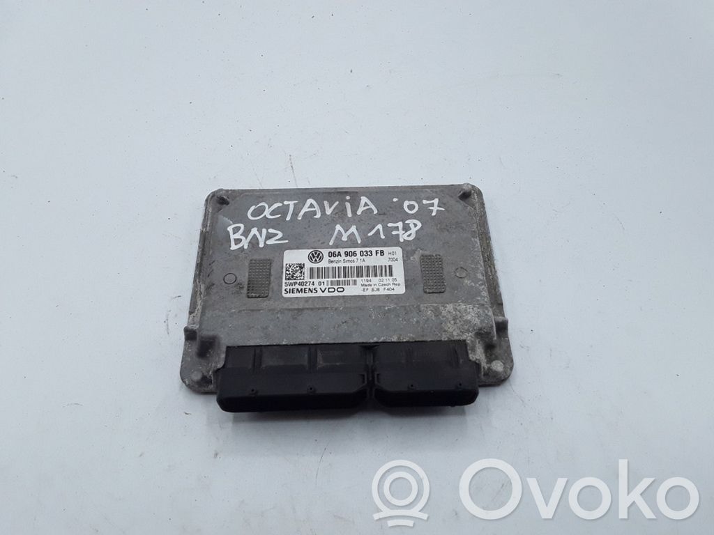 Engine control unit/module   06A906033FB,5WP40274