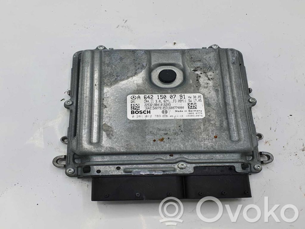 Engine control unit/module   A6421500791,6ZYLFD05M11,2253218841016203,0281012789,1039912873,18550774