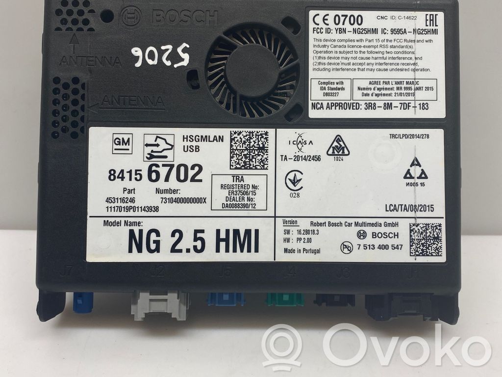 Unité / module navigation GPS   84156702,7513400547,TA20142456