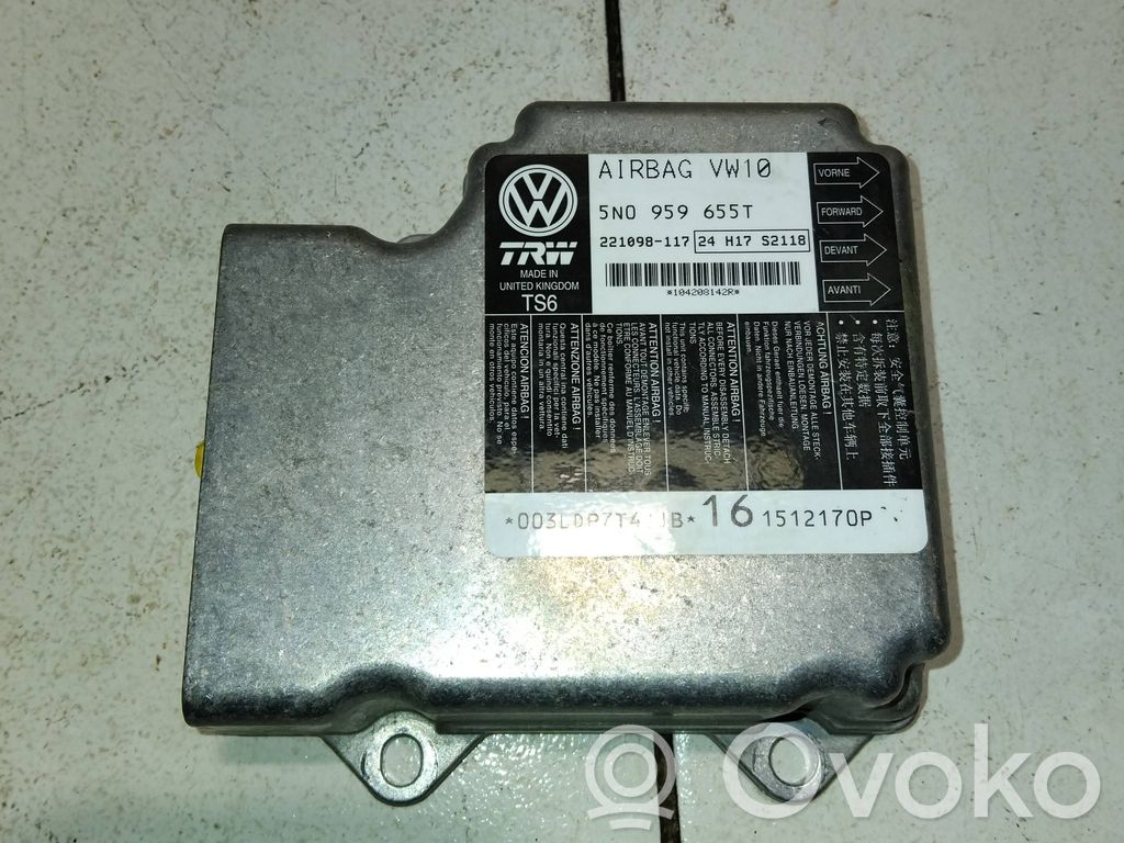 Sterownik / Moduł Airbag   5N0959655T,221098117,1512170P,003LDP7T4JJB