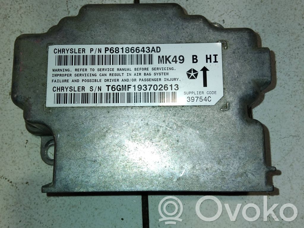 Jeep Compass Module de contrôle airbag 