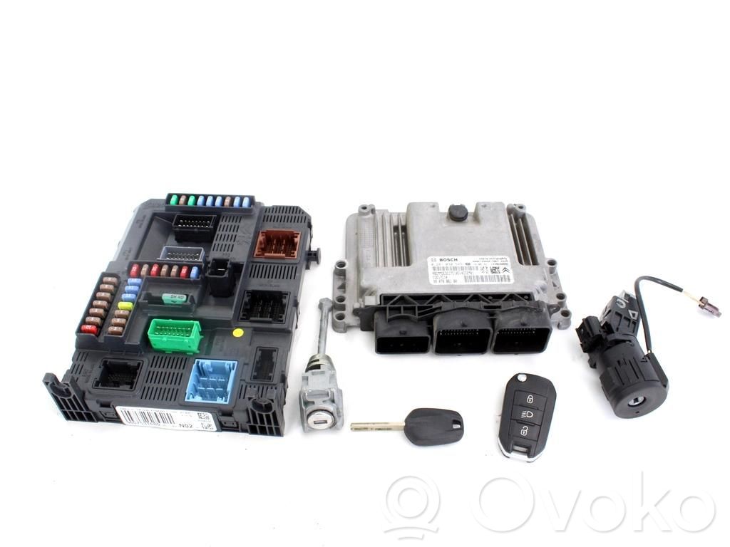 Peugeot 208 I Komputer / Sterownik ECU i komplet kluczy 